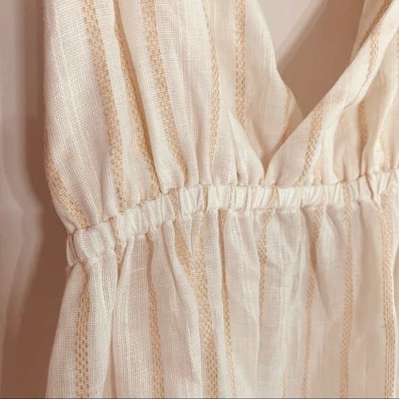 Mara Hoffman revolve Calypso cream khaki braided maxi dress V-neck xl nwt - Picture 7 of 12